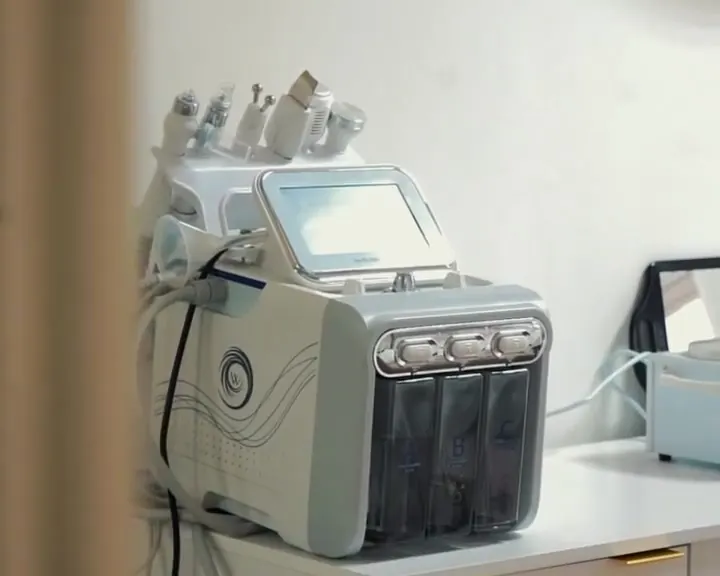 A hydrodermabrasion machine of the kind used for HydroFacials